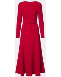 Roland Mouret - Wool Crepe Cocktail Dress - Lyst