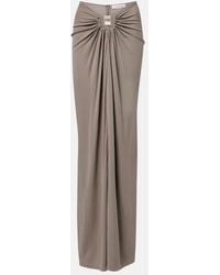 Christopher Esber - Bezel Quartz Gathered Jersey Maxi Skirt - Lyst