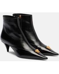 Versace - La Medusa 55 Leather Ankle Boots - Lyst