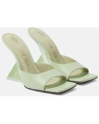 The Attico - Pantoletten Cheope Aus Leder - Lyst