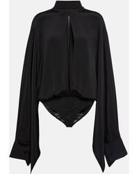 Tom Ford - Body En Crepe De Seda Con Abertura - Lyst
