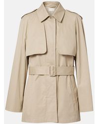 The Row - Tavoris Belted Cotton Gabardine Jacket - Lyst