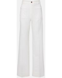Victoria Beckham - Alina Wide-Leg Jeans - Lyst