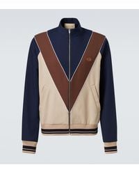 Valentino - Colorblocked Logo Zip-Up Sweatshirt - Lyst