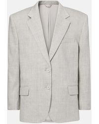 Magda Butrym - Oversized Linen And Wool Blazer - Lyst