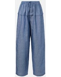 Alaïa - Pantaloni A Gamba Larga - Lyst