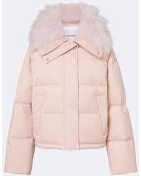 Yves Salomon - Doudoune Shearling-Trimmed Down Jacket - Lyst