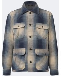 RRL - Plaid Wool Twill Shirt - Lyst