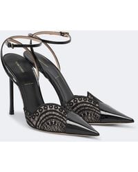 Tom Ford - Slingback-Pumps Aus Spitze Und Leder - Lyst