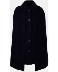TOTEME - Wool Boucle Cape - Lyst