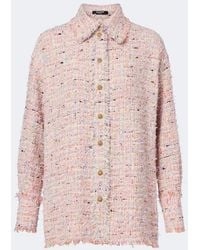 Balmain - Tweed Overshirt - Lyst
