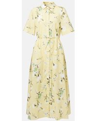 Erdem - Floral Cotton Shirt Dress - Lyst