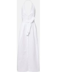 Max Mara - Cotton-Blend Gabardine Maxi Dress - Lyst