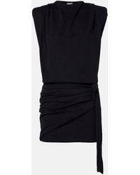 Isabel Marant - Marielle Draped Cotton Minidress - Lyst