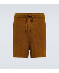 Nanushka - Bronte Cotton-blend Terry Shorts - Lyst
