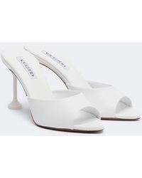 Aquazzura - Bisous Leather Mules - Lyst