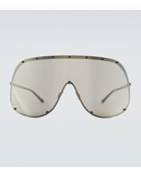 Rick Owens Oversize-Sonnenbrille in Grau für Herren Herren Accessoires Sonnenbrillen 