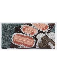 STAUD - Muse Small Beaded Satin Clutch - Lyst