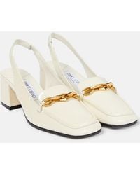 Jimmy Choo - Diamond Tilda 45 Patent Leather Slingback Pumps - Lyst