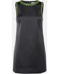 Self-Portrait - Embellished Satin Minidress - Lyst