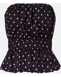Posse - Aurelia Polka-Dot Top - Lyst