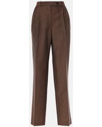 The Row - Pantalones Rectos Norbert En Mezcla De Mohair Y Lana - Lyst