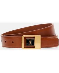 Saint Laurent - La 66 Leather Belt - Lyst