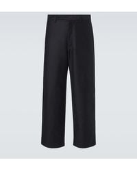 Lemaire - Cotton Satin Suit Pants - Lyst