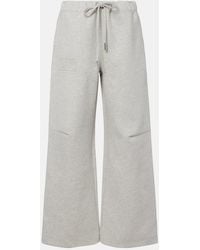 Jean Paul Gaultier - Embossed Logo Cotton Sweatpants - Lyst