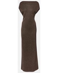 Max Mara - Abito Lungo Eschimo Con Scollo A Barchetta - Lyst