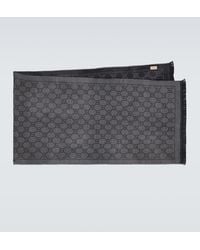 Gucci - Gg Wool Jacquard Scarf - Lyst