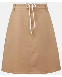 Vince - Midirock Aus Baumwoll-Twill - Lyst