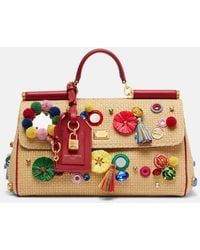Dolce & Gabbana - Sicily Medium Embellished Top-Handle Bag - Lyst