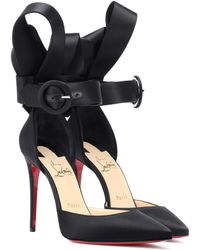 Christian Louboutin Pumps Raissa 100 aus Satin - Schwarz
