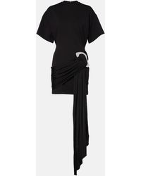 David Koma - Embellished Draped Jersey Minidress - Lyst