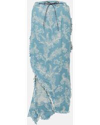 Vivienne Westwood - Metro Jacquard Cotton Midi Skirt - Lyst