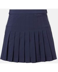 Tory Burch - Pleated Twill Tennis Skirt - Lyst