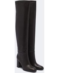 Gianvito Rossi - Leather Over-The-Knee Boots - Lyst