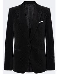 Tom Ford - Polka-Dot Cotton Velvet Blazer - Lyst