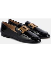 Tod's - Loafers In Leather With Chain Detail - Lyst