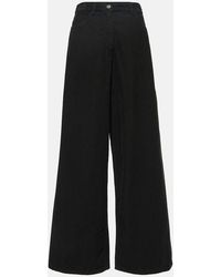 The Row - Chan Cotton Corduroy Wide-Leg Pants - Lyst