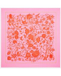 Gucci - Floral Cotton And Silk Scarf - Lyst