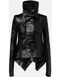 Rick Owens - Naska Leather Biker Jacket - Lyst