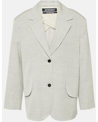 Jacquemus - Gray Les Sculptures 'la Veste Titolo' Blazer - Lyst