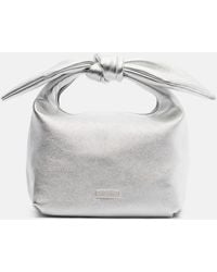 Aquazzura - Bow Tie Mini Leather Top-Handle Bag - Lyst