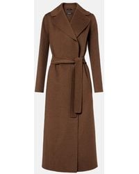 Max Mara - Poldo Virgin Wool Wrap Coat - Lyst
