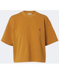 Saint Laurent - Cassandre Oversized Cotton Pique T-Shirt - Lyst