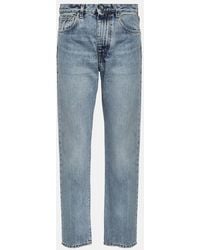 TOTEME - Twisted Seam Mid-Rise Straight Jeans - Lyst