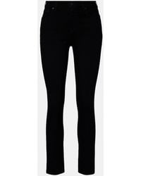 AG Jeans - Mari Mid-Rise Straight Jeans - Lyst