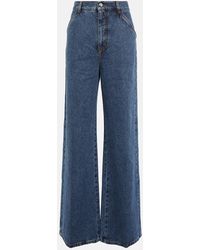 Chloé - High-Rise Wide Jeans - Lyst